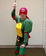 Raphael Teenage Mutant Ninja Turtle Homemade Costume
