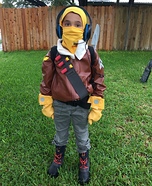 Raptor from Fortnite Homemade Costume