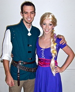 Parien Halloween puku idea: Rapunzel ja Flynn Rider puku