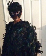 Raven Girl's Homemade Costume