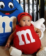 Red M&M Baby Homemade Costume