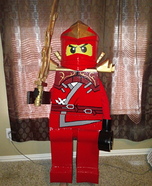 Red Ninjago Homemade Costume