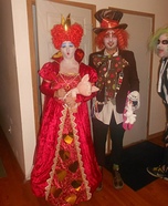Red Queen and the Mad Hatter Homemade Costume