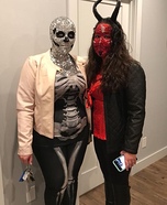 Rhinestoned Skeleton Homemade Costume