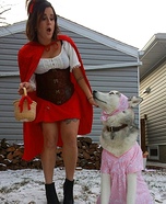 Riding Hood & The Big Bad Wolf Homemade Costume