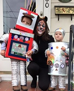 Robot Boys and Tiger Mom Homemade Costume