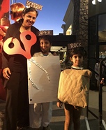 Rock, Paper, Scissors Homemade Costume