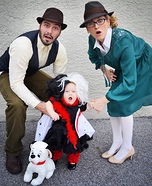 Roger & Anita Radcliffe catch Cruella de Vil Homemade Costume