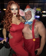 Roger & Jessica Rabbit Homemade Costume