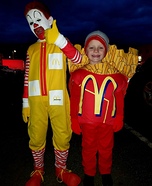 Ronald McDonald and French Fries Homemade Costume