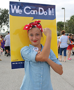 Rosie the Riveter Homemade Costume