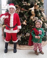 Santa & his Elf Homemade Costume
