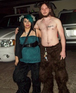 Satyr Faun Family Costume