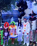 Scary Clown Family Homemade Costume