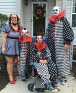Scary Clowns Homemade Costume