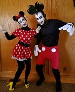 Scary Mickey and Minnie Mouse Costume