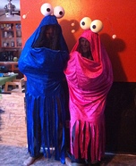 Idee de costum de Halloween pentru cupluri: Costum de marțieni Sesame Street Martians