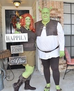 Shrek and Fiona Couple Costume