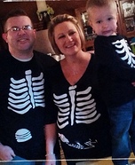 Skeleton Crew Family Homemade Costume