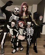 Skeleton Family Homemade Costume