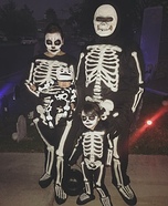 Skeleton Family Homemade Costume
