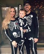 Skeleton Family Homemade Costume
