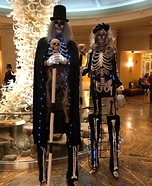 Skeletons Couple Homemade Costume