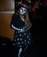 Skull Girl Homemade Costume