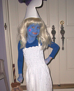 Homemade Smurfette Costume for Girls