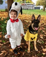 Snoopy and Charlie Brown Homemade Costume