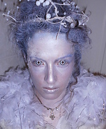 Homemade Snow Queen Costume