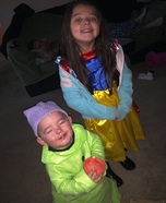 Homemade Snow White and Dopey Costumes