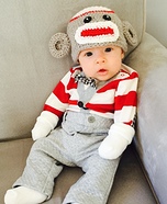 Sock Monkey Baby Homemade Costume