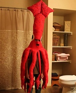 Squid Eating Boy Homemade Costume