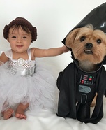 Star Wars Leia and Darth Vader Homemade Costume