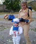 Ghostbusters Stay Puft Marshmallow Baby Costume