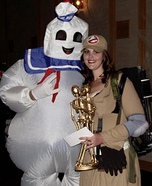 Stay Puft Marshmallow Man & Ghostbuster Homemade Costume