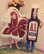 Steak & A1 Sauce Homemade Costume