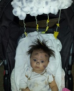 Struck by Lightning Baby Homemade Costume