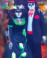Couples Sugar Skull Costume