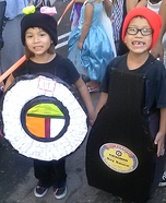Sushi and Soy Sauce Homemade Costumes