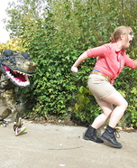 T-Rex and Ellie from Jurassic Park Homemade Costume