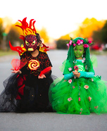 Te Ka and Te Fiti from Moana Homemade Costume