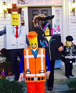 The Awesome Lego Family Homemade Costume