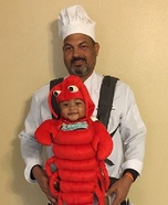 The Chef and His Lobster Homemade Costume