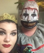 The Evil Queen and Twisty the Clown Homemade Costume