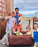 The Flintstones Family Homemade Costume