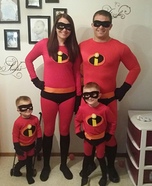 The Incredibles Family Homemade Costume