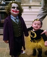 The Joker & Bat Baby Homemade Costume