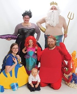 The Little Mermaid Family Homemade Costume